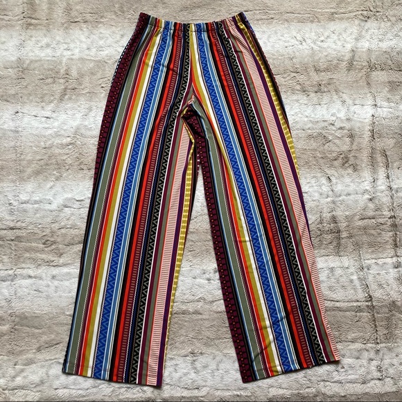 NWOT ECI New York Striped Pull On Pants - Picture 3 of 6